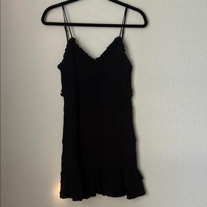 Olivaceous Black Mini Dress